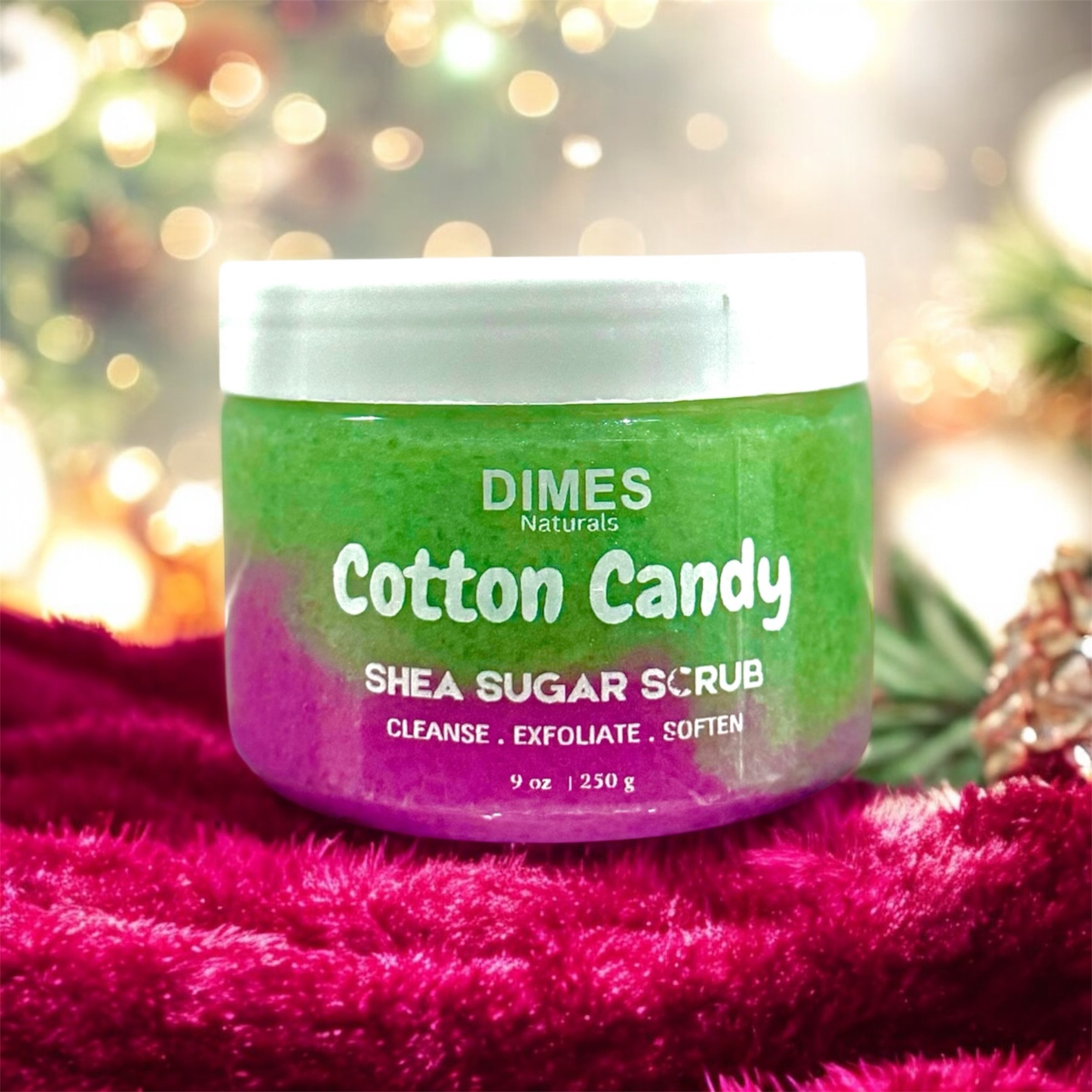 DIMES NATURALS©- Cotton Candy Shea Sugar Scrub 300g